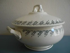 ancien légumier soupière Terre Fer Choisy Roi antique french dish