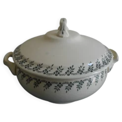 ancien légumier soupière Terre Fer Choisy Roi antique french dish