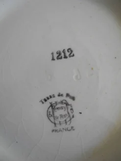 ancien légumier soupière Terre Fer Choisy Roi antique french dish