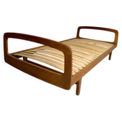 Ancien Lit daybed design Jacques Hauville pour BEMA 1950