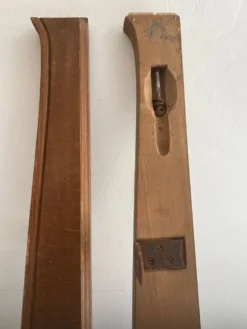 Ancien lit en bois et cannage
