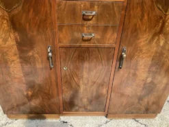 Ancien meuble Art Déco en noyer années 40-50