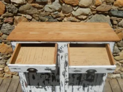 Ancien meuble d'atelier meuble de métier buffet parisien patiné