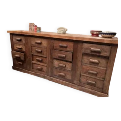 Ancien meuble de mercreroe en chêne