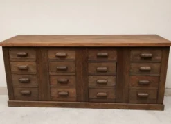 Ancien meuble de mercreroe en chêne