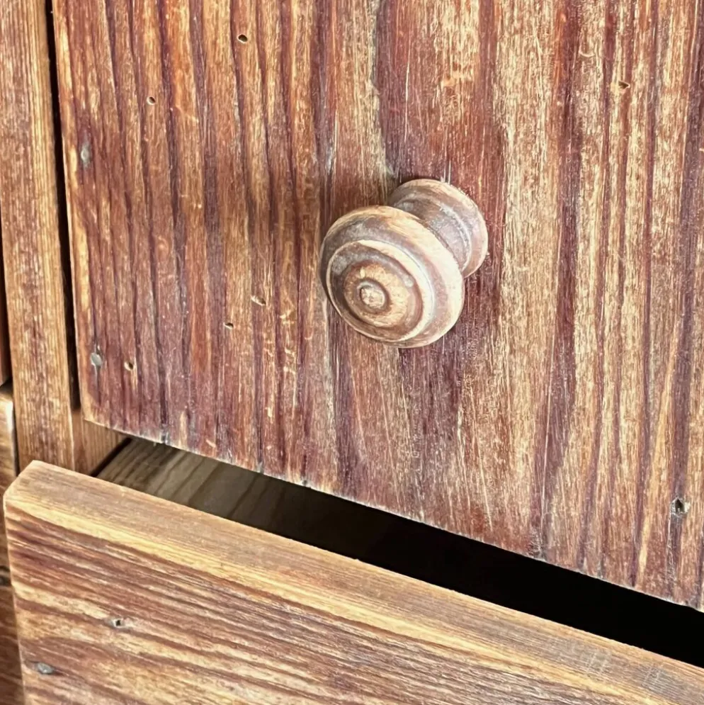 Ancien meuble de métier en pin à 19 tiroirs - Style apothicaire