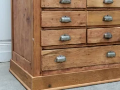 Ancien meuble de métier 1930 en sapin