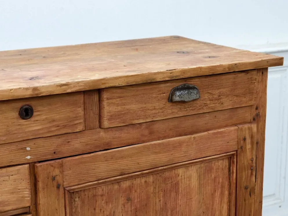 Ancien meuble de métier 1930 en sapin