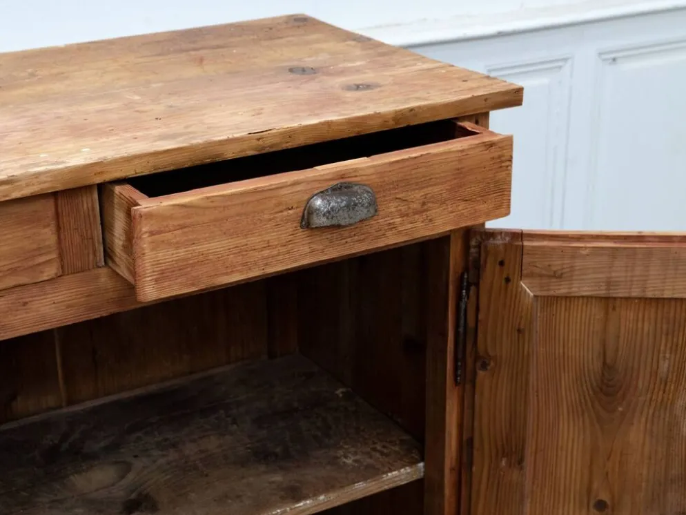 Ancien meuble de métier 1930 en sapin