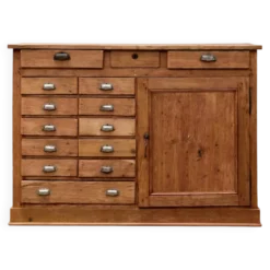 Ancien meuble de métier 1930 en sapin