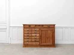 Ancien meuble de métier 1930 en sapin