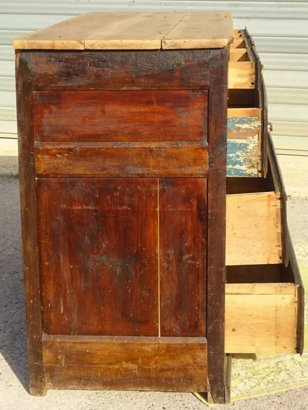 Ancien meuble de métiers, pantalonnière