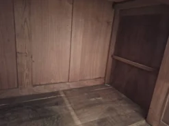 Ancien meuble de salle de bain avec marbre