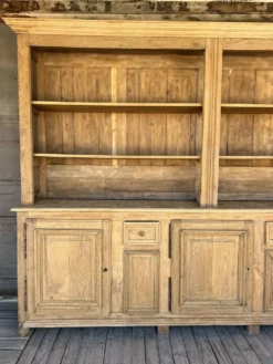 Ancien meuble d’office chêne bois brut