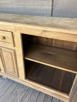 Ancien meuble d’office chêne bois brut