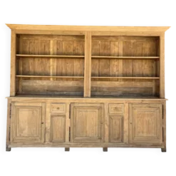 Ancien meuble d’office chêne bois brut