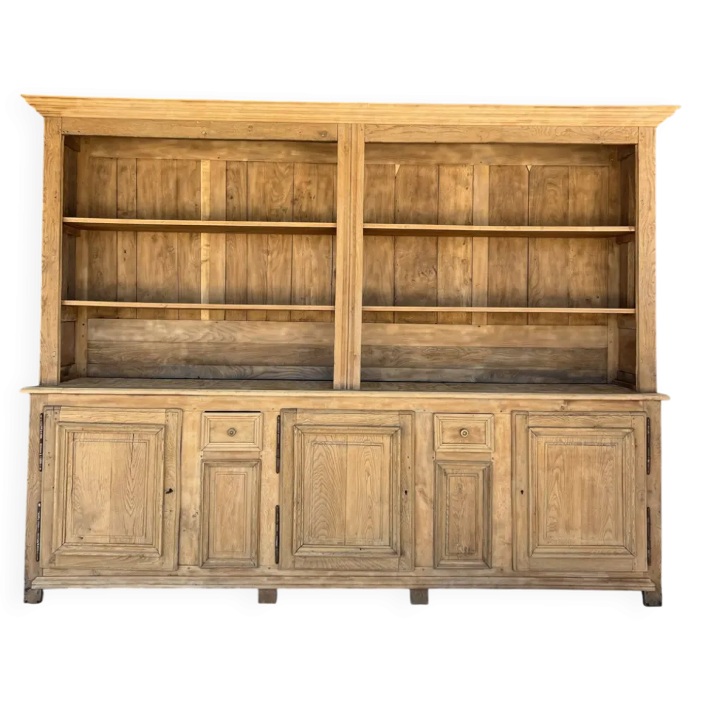 Ancien meuble d’office chêne bois brut