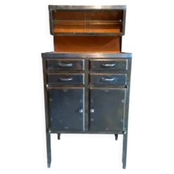 Ancien meuble métallique, médical