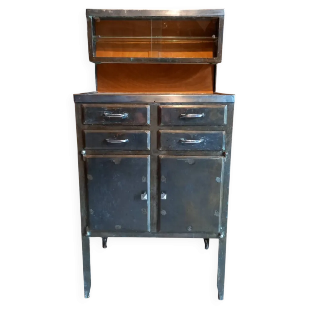 Ancien meuble métallique, médical