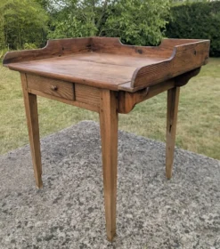 Ancien Meuble table de toilette Lavabo Bureau Début 20e