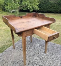 Ancien Meuble table de toilette Lavabo Bureau Début 20e