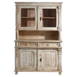 Ancienne armoire de cuisine blanche (vers 1920)
