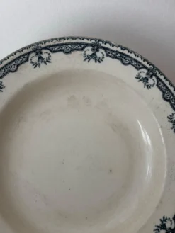 Ancienne assiette creuse Terre de Fer Salins Parmentier