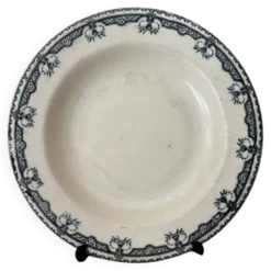 Ancienne assiette creuse Terre de Fer Salins Parmentier