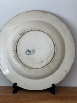 Ancienne assiette creuse Terre de Fer Salins Parmentier