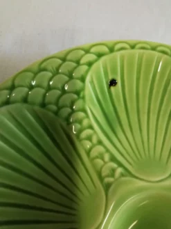 Ancienne assiette à huîtres digoin sarreguemine