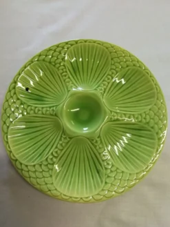 Ancienne assiette à huîtres digoin sarreguemine