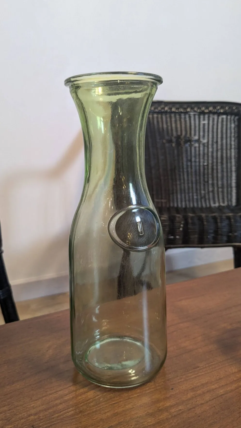 Ancienne bouteille de lait verte