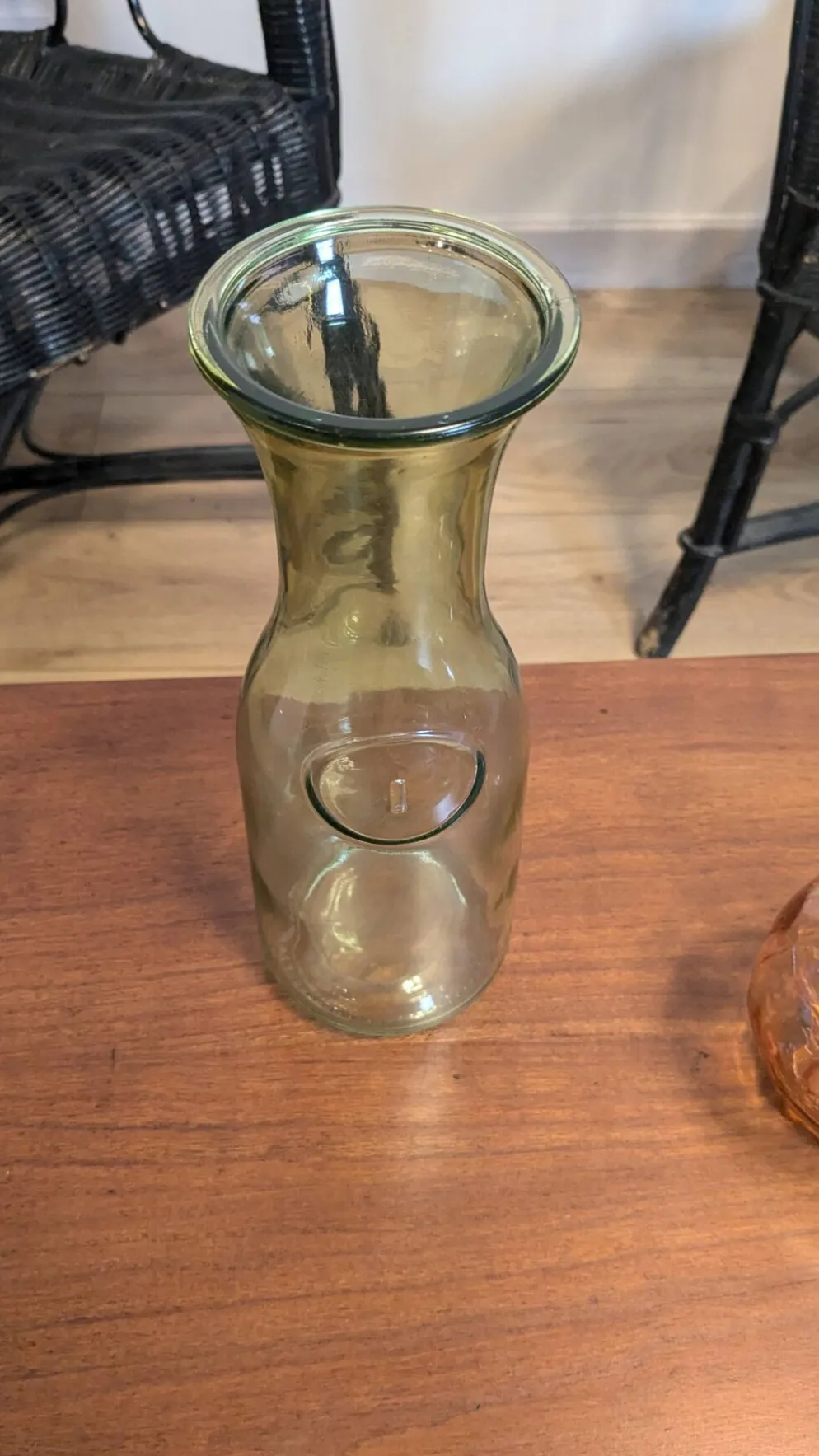 Ancienne bouteille de lait verte