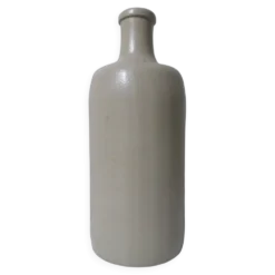 Ancienne bouteille en grès beige