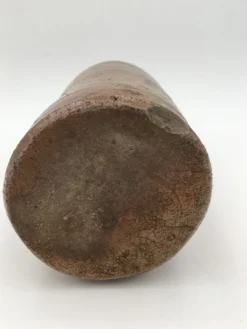 Ancienne bouteille en terre cuite vernissée, début XXème siècle