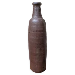 Ancienne bouteille en terre cuite faite main