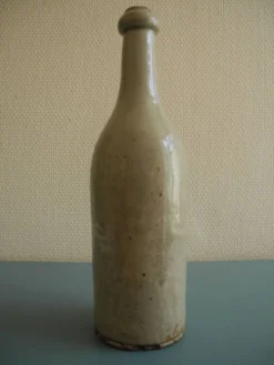 ancienne bouteille grès huile vin déco rustique french stoneware bottle