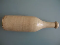 ancienne bouteille grès huile vin déco rustique french stoneware bottle