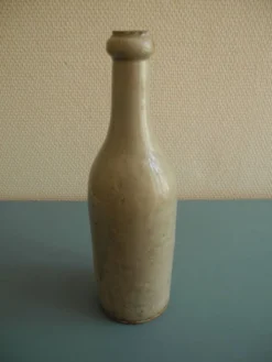 ancienne bouteille grès huile vin déco rustique french stoneware bottle