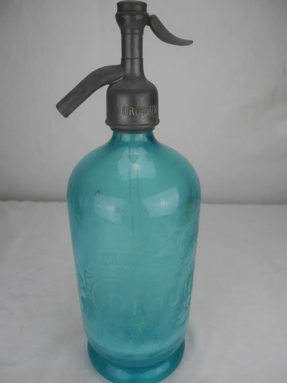 ancienne bouteille siphon eau seltz Drouhin antique french bottle