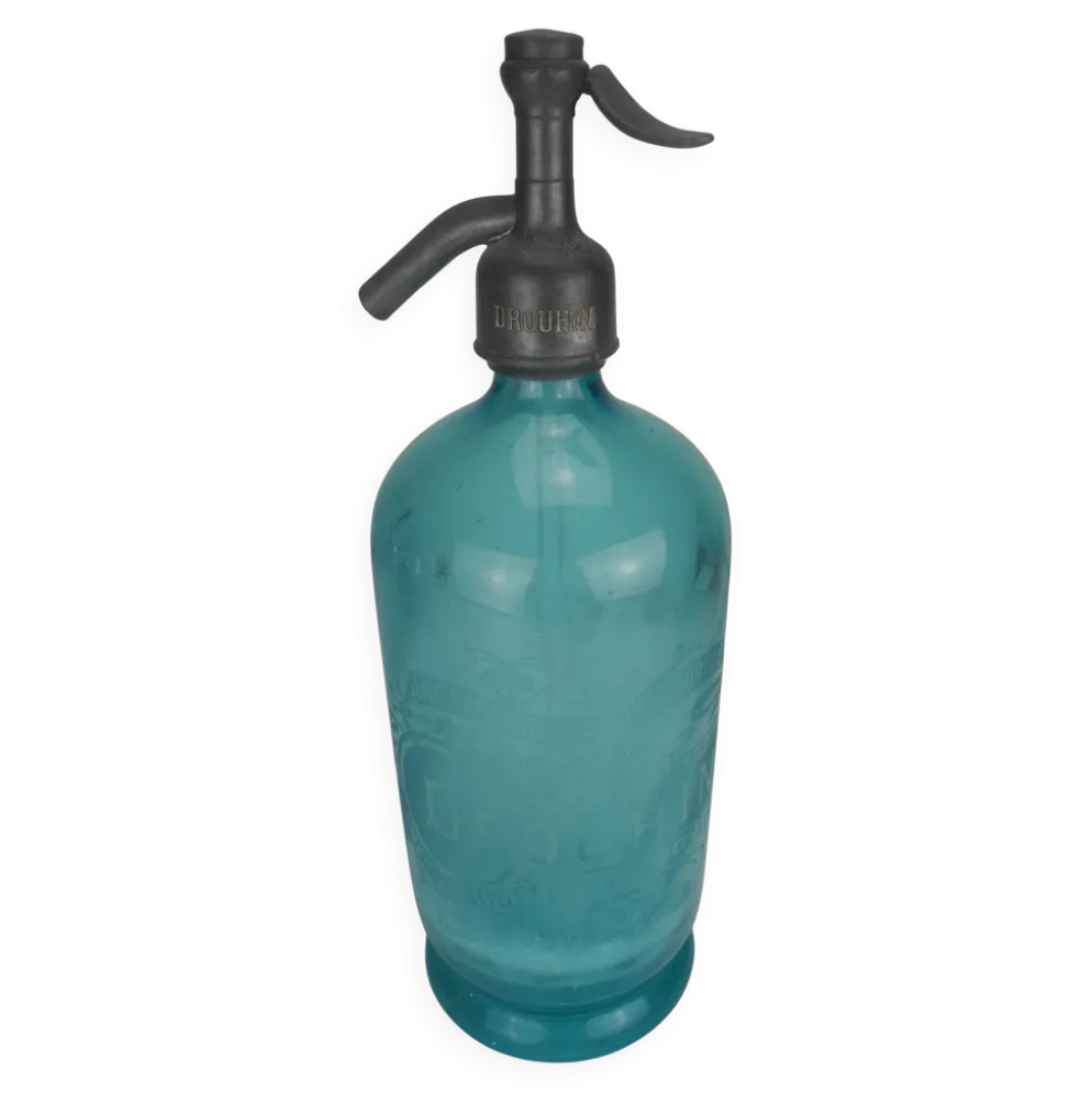 ancienne bouteille siphon eau seltz Drouhin antique french bottle