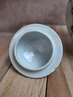 Ancienne cafetière Porzellanfabrik Kalk Eisenberg – Indischblau – début Xxe