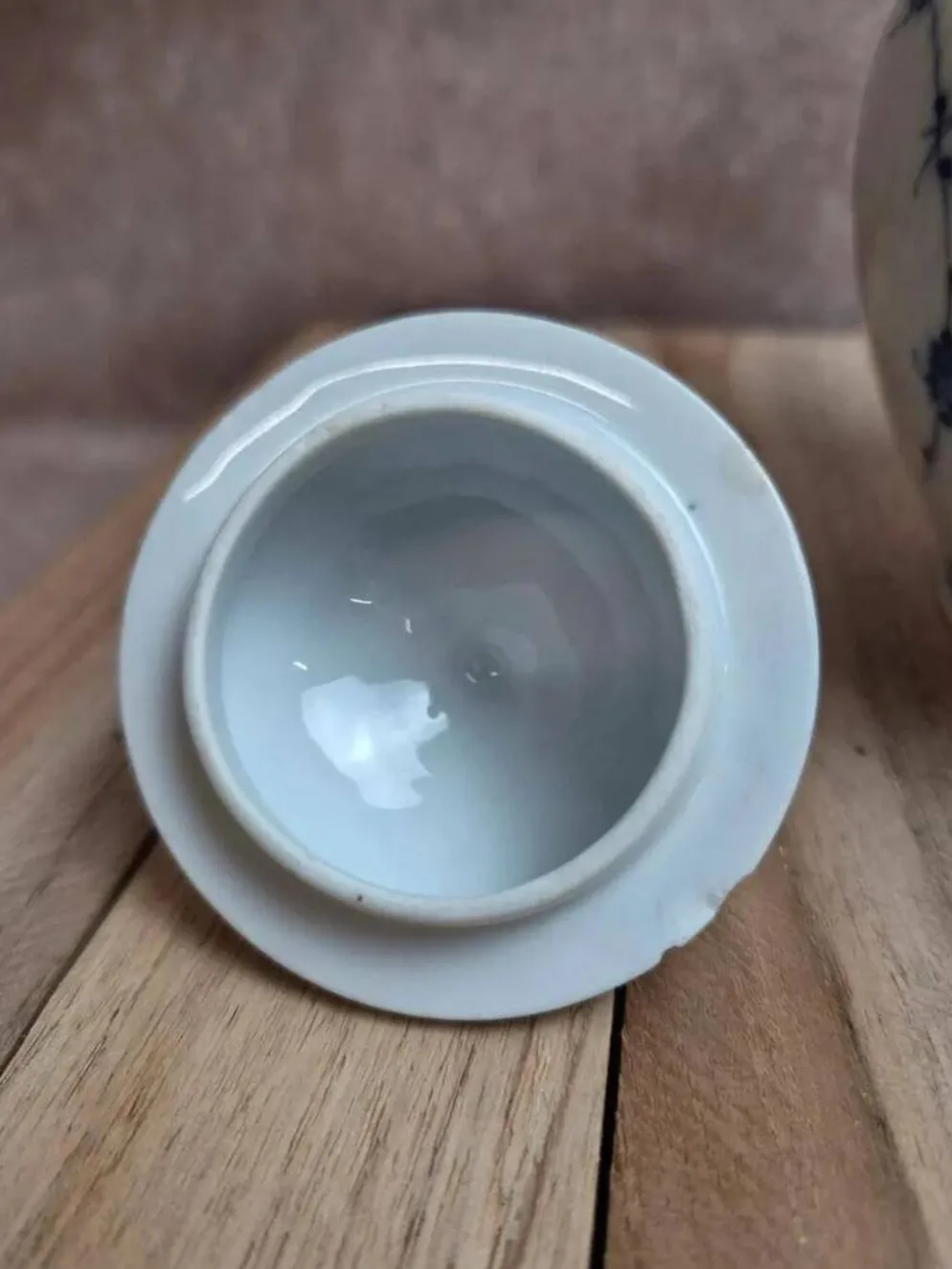 Ancienne cafetière Porzellanfabrik Kalk Eisenberg – Indischblau – début Xxe