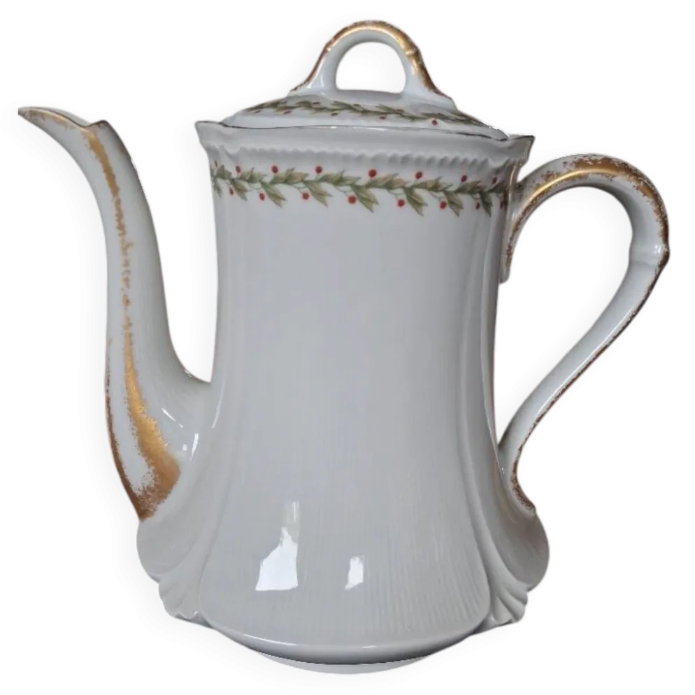 Ancienne cafetière / théière en porcelaine de Limoges