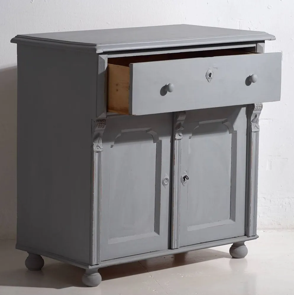 Ancienne commode de salon à deux portes (vers 1920) #15