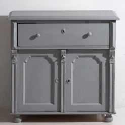 Ancienne commode de salon à deux portes (vers 1920) #15