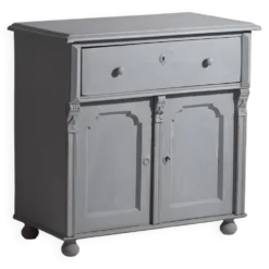 Ancienne commode de salon à deux portes (vers 1920) #15