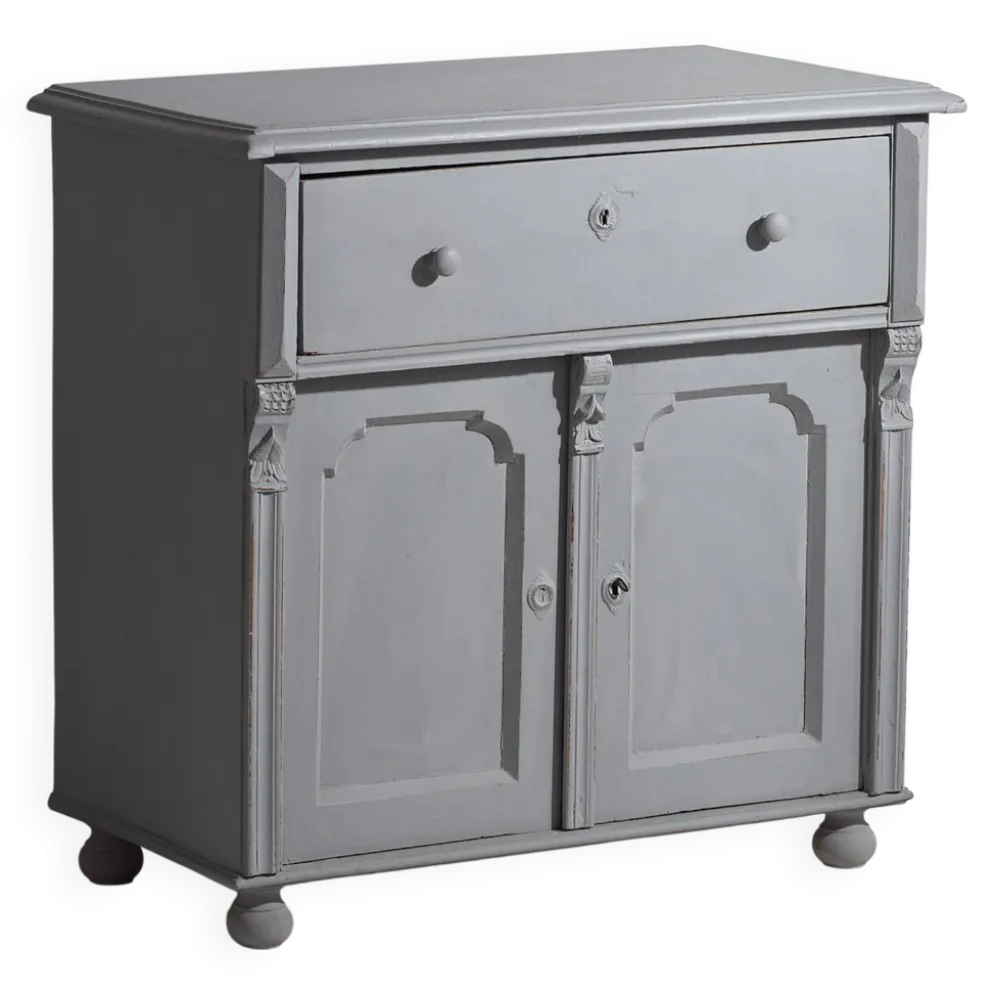 Ancienne commode de salon à deux portes (vers 1920) #15