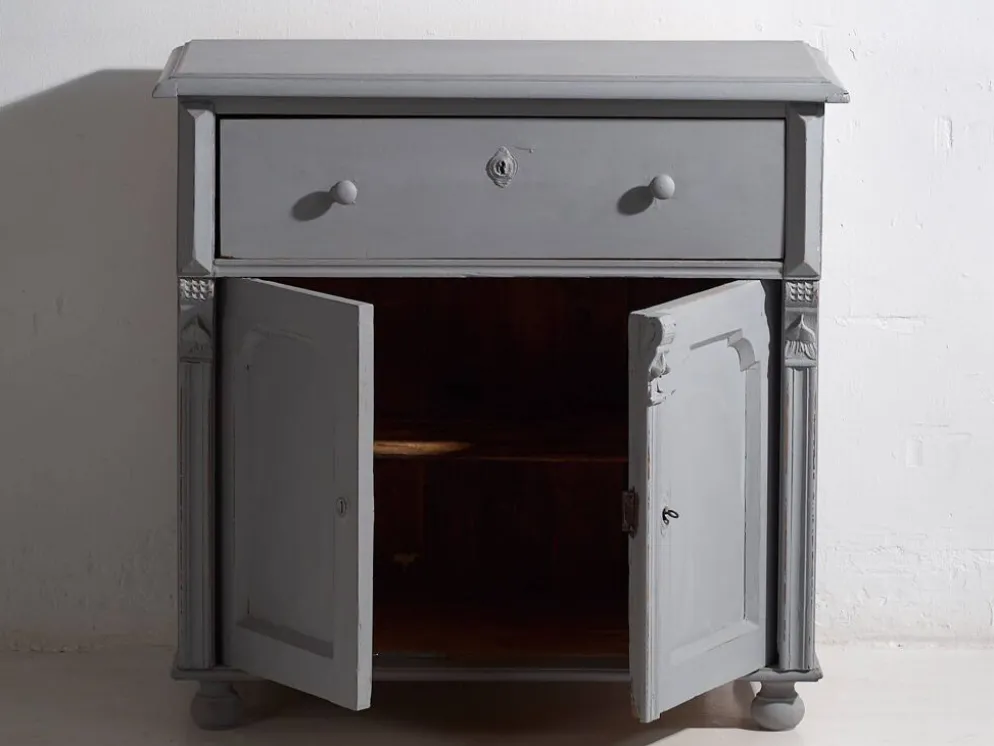 Ancienne commode de salon à deux portes (vers 1920) #15