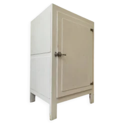 Ancienne glacière en bois vintage / Meuble frigoriste – Années 30